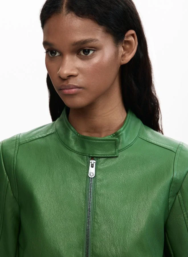 DESIGUAL Green Jacket faux leather for Women | Best Price UAE